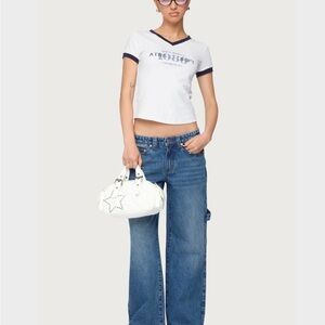 EDIKTED Petite Carpenter Low Rise Jeans worn once!